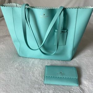 Kate Spade Cape Drive Hallie Tote and matching wallet